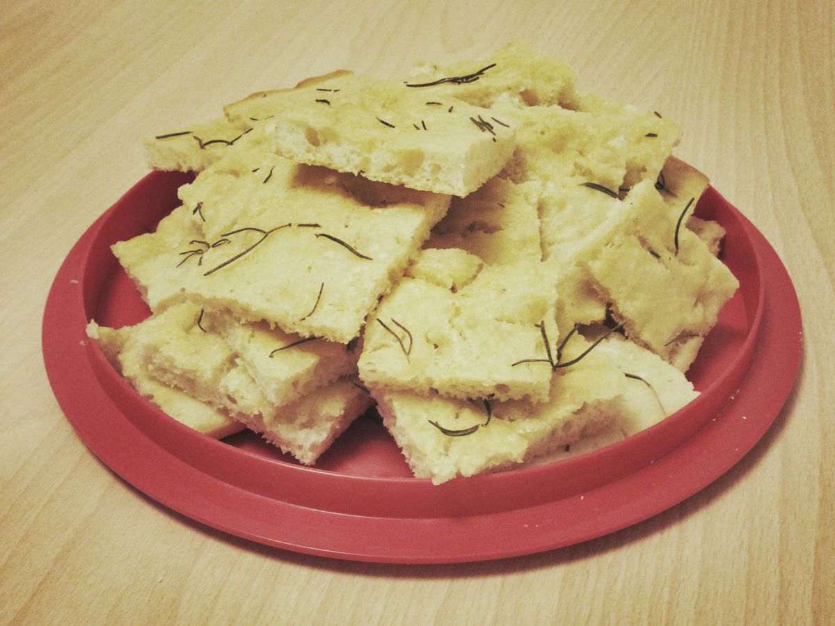 Focaccia all’international buffet