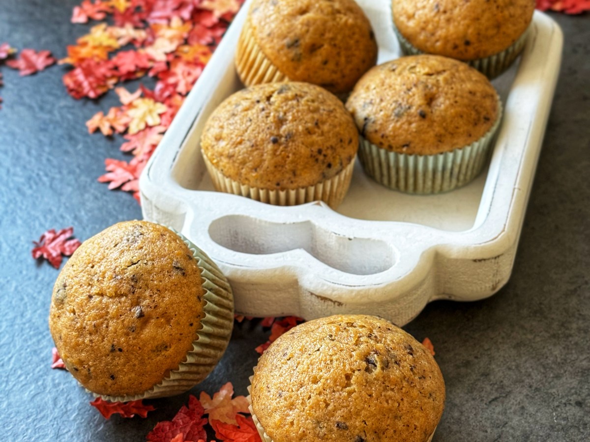 SPECULAAS-SPICE PUMPKIN CHOCOLATE&nbsp;MUFFINS