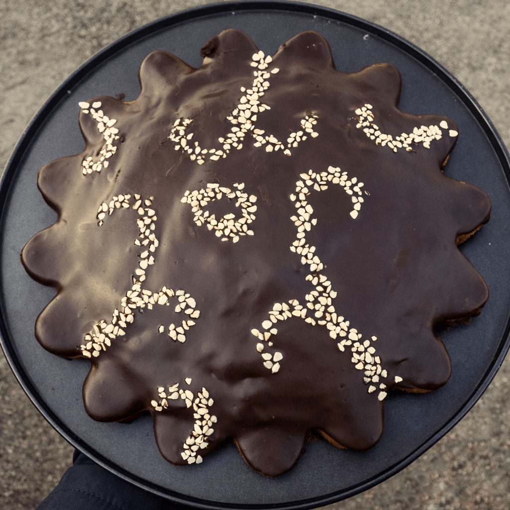 CHOCOLATE & MARZIPAN&nbsp;CAKE